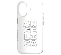 Carcasa para iPhone 17 Angelica Personalized Retro Girls Custom Angelica Name