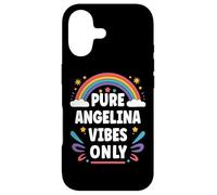 Carcasa para iPhone 17 Angelina Vibes Only Cute Retro Girls Angelina Name