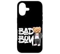 Carcasa para iPhone 17 Angry Bad Boy Style, Cool Teddy Bear Bad Boy Graphic Design