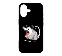 Carcasa para iPhone 17 Angry Screaming Opossum Zarigüeya Animal Regalo Hombres Mujeres Niños