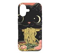 Carcasa para iPhone 17 Anime Cat Ramen Graphic tee, Japanese Kawaii Retro Y2K Manga