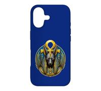 Carcasa para iPhone 17 Anubis Jackal God Ankh Arte del Mito Egipcio Antiguo
