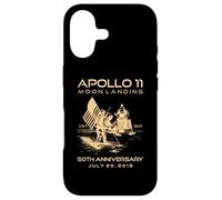 Carcasa para iPhone 17 Apolo 11 Moon Landing Espacio 50 Aniversario 1969 2019 Julio