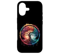 Carcasa para iPhone 17 Árbol de la Vida Naturaleza Colorida Yin Yang Zen Yoga Meditación