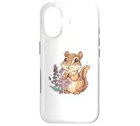 Carcasa para iPhone 17 Ardilla Linda con Flores I Ardilla para niños