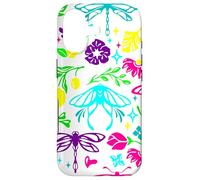 Carcasa para iPhone 17 Art Nouveau Mariposa Libélula Antigua Floral Vintage