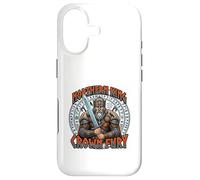 Carcasa para iPhone 17 Arte de Northern King Crown Fury Norse Warrior