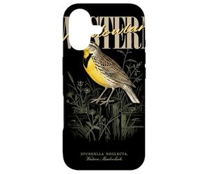 Carcasa para iPhone 17 Arte Vintage de observación de Aves de Western Meadowlark Love Birds