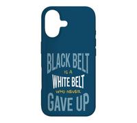 Carcasa para iPhone 17 Artes Marciales El cinturón Negro es un cinturón Blanco Que Nunca se rindió