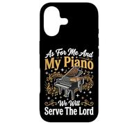 Carcasa para iPhone 17 As For Me and My Piano We Will Serve The Lord