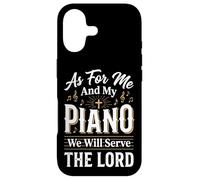 Carcasa para iPhone 17 As For Me and My Piano We Will Serve The Lord