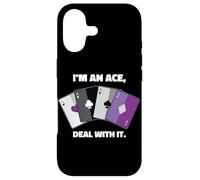 Carcasa para iPhone 17 Asexual I'm an Ace, Deal with It Asexual Pride