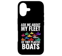 Carcasa para iPhone 17 Ask Me About My Fleet of Tiny Plastic Boats 3D Printing Fun