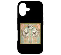 Carcasa para iPhone 17 Astrología del Zodiaco Leo Cats en Art Deco