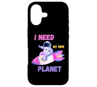 Carcasa para iPhone 17 Astronauta Divertida Chica Necesito Mi Propio Planeta: Humor introvertido