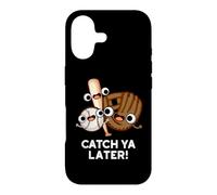 Carcasa para iPhone 17 Atrapa ya más Tarde Divertido Juego de Palabras de béisbol