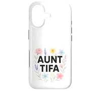 Carcasa para iPhone 17 Aunt Tifa Floral Resistance Protest Resist Fascism No Kings