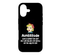 Carcasa para iPhone 17 Auntitude What Is Auntitude You Ask? Funny Aunt Niece Nephew