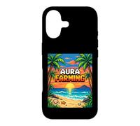 Carcasa para iPhone 17 Aura Farming Beach Sunset Pixel Gen Z Slang Genz