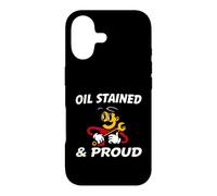 Carcasa para iPhone 17 Auto Mechanic Oil Stained and Proud Retro Garage