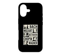 Carcasa para iPhone 17 Bach Mozart Beethoven Chopin Wagner Iconos Clásicos