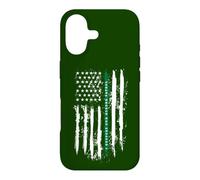 Carcasa para iPhone 17 Back The Green Thin Green Line American Flag Border Patrol