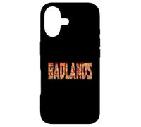 Carcasa para iPhone 17 Badlands Coloridas Formaciones Rocas Clásicas Letras en Negrita