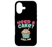 Carcasa para iPhone 17 Baking Need A Cake Call Me Quote Cupcake Pie Confitería
