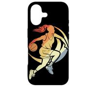 Carcasa para iPhone 17 Baloncesto de la Vendimia de la Muchacha Que regatea