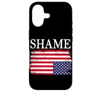 Carcasa para iPhone 17 Bandera Americana al revés Vergüenza Políticas antigubernamentales