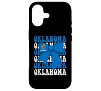Carcasa para iPhone 17 Bandera Coquette Bow del Estado de Oklahoma, EE. UU.