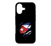 Carcasa para iPhone 17 Bandera Cubana Diseño Rasgado Patriotismo