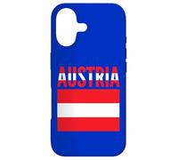 Carcasa para iPhone 17 Bandera de Austria Colores Orgullo Nacional Patriótico
