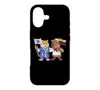 Carcasa para iPhone 17 Bandera de Colombia y Corea del Sur Raíces Colombo-Coreanas