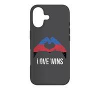 Carcasa para iPhone 17 Bandera de poliamor Amor corazón Signo poliamoroso