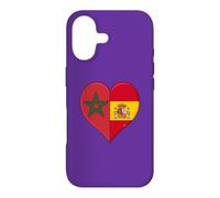 Carcasa para iPhone 17 Bandera España Marruecos Aficionados Marroquíes Españoles