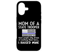Carcasa para iPhone 17 Bandera Estadounidense Proud State Trooper Mom Mother Thin Blue Line