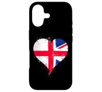 Carcasa para iPhone 17 Bandera Inglaterra con Union Jack para Expat de England UK