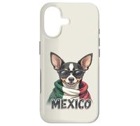 Carcasa para iPhone 17 Bandera Mexicana de Perro Chihuahua Vintage