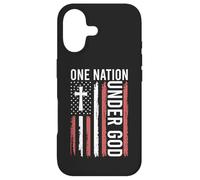 Carcasa para iPhone 17 Bandera Patriota Cristiana de One Nation Under God