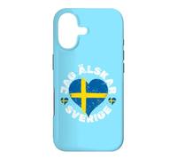 Carcasa para iPhone 17 Bandera Suecia Vintage Genial Orgullosos Aficionados Suecos