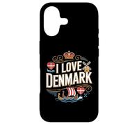 Carcasa para iPhone 17 Bandera vikinga danesa icónica de I Love Denmark
