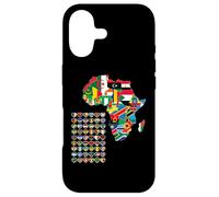Carcasa para iPhone 17 Banderas africanas, Banderas de África, Mapa de África.