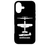 Carcasa para iPhone 17 Barracuda British WW2 Torpedo Dive Bomber Avión Siluetas