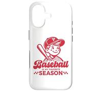 Carcasa para iPhone 17 Baseball Is My Favorite Season - Camiseta Deportiva Divertida para Jugador Retro