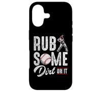 Carcasa para iPhone 17 Baseball Rub Some Dirt On It Frases de Humor Divertido Citas