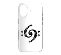 Carcasa para iPhone 17 Bass Clef 69 (Vintage Negro) Bajista Bajista