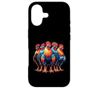 Carcasa para iPhone 17 Batalla gallos en Gafas de Sol y Actitud en Sombra Pollo
