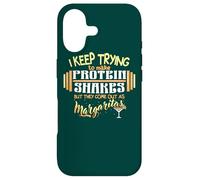 Carcasa para iPhone 17 Batidos proteicos de Margarita para Entrenamiento, Cita Divertida para Levantamiento de Pesas