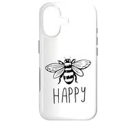 Carcasa para iPhone 17 Be Happy Bee Happy Funny Save The Bees Honey Hive Honeycomb